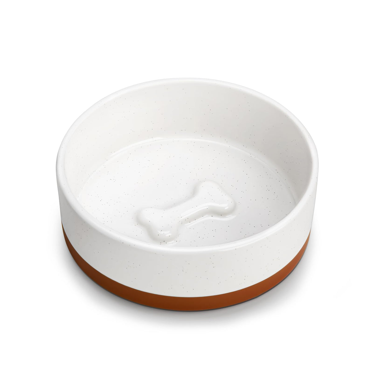Bol MALACASA pour petit chien en céramique, design rond et facile à nettoyer.