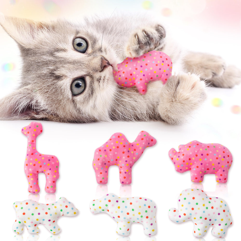 MALLMALL6 biscuit animal avec papier crinkle pour chat, stimulation auditive.
