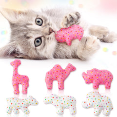 MALLMALL6 biscuit animal avec papier crinkle pour chat, stimulation auditive.
