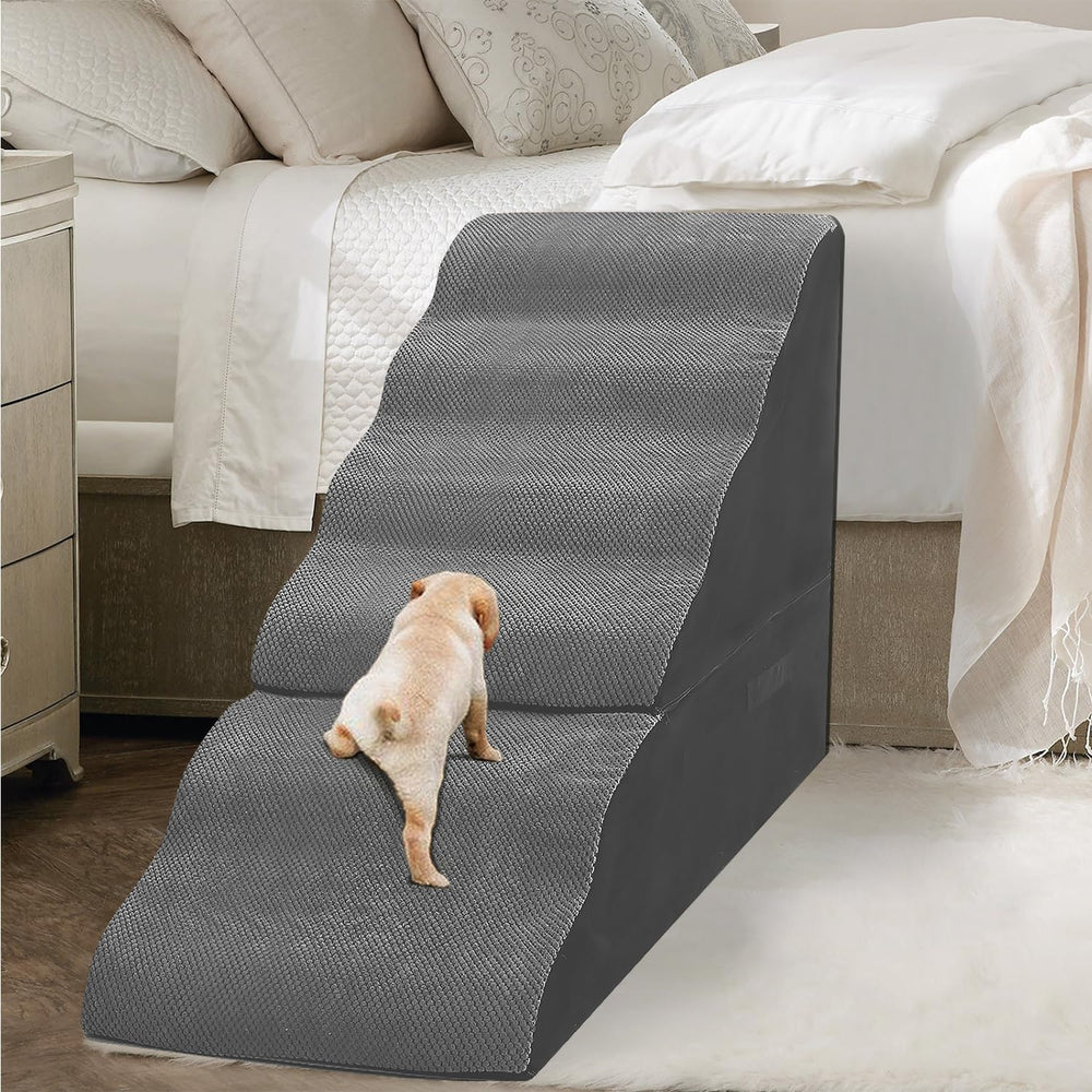 MALOROY escalier pour chien-lit haut 30-36 po, stabilité lors de l’accès au lit.