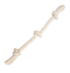 Flossy Chews Mammoth corde-tug 3 noeuds grand 25 pouces, jouet interactif durable