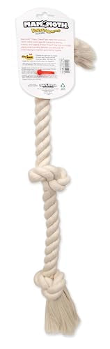 Flossy Chews Mammoth gros plan coton naturel noeuds, fibre sûre pour mordillage