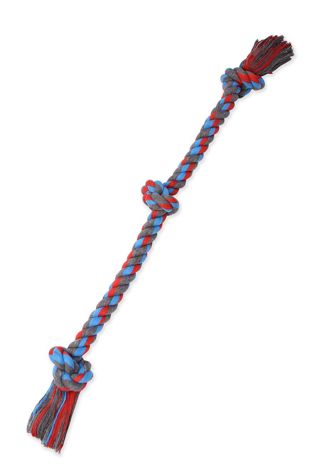 Mammoth Flossy Chews corde à 3 nœuds pour stimulation de la dentition pendant le jeu