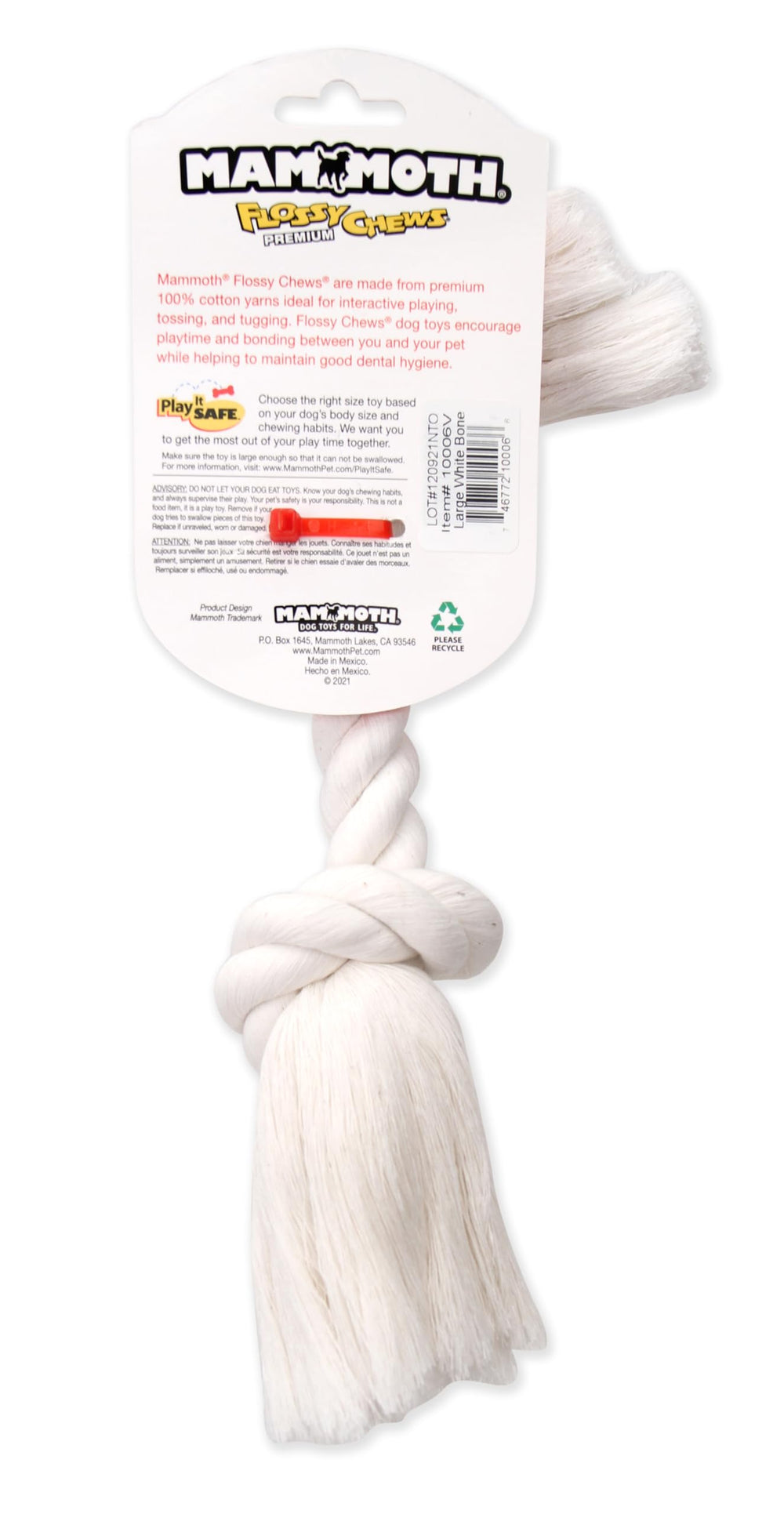 Jouet corde 14 pouces – taille Large, conçu pour les gros chiens.