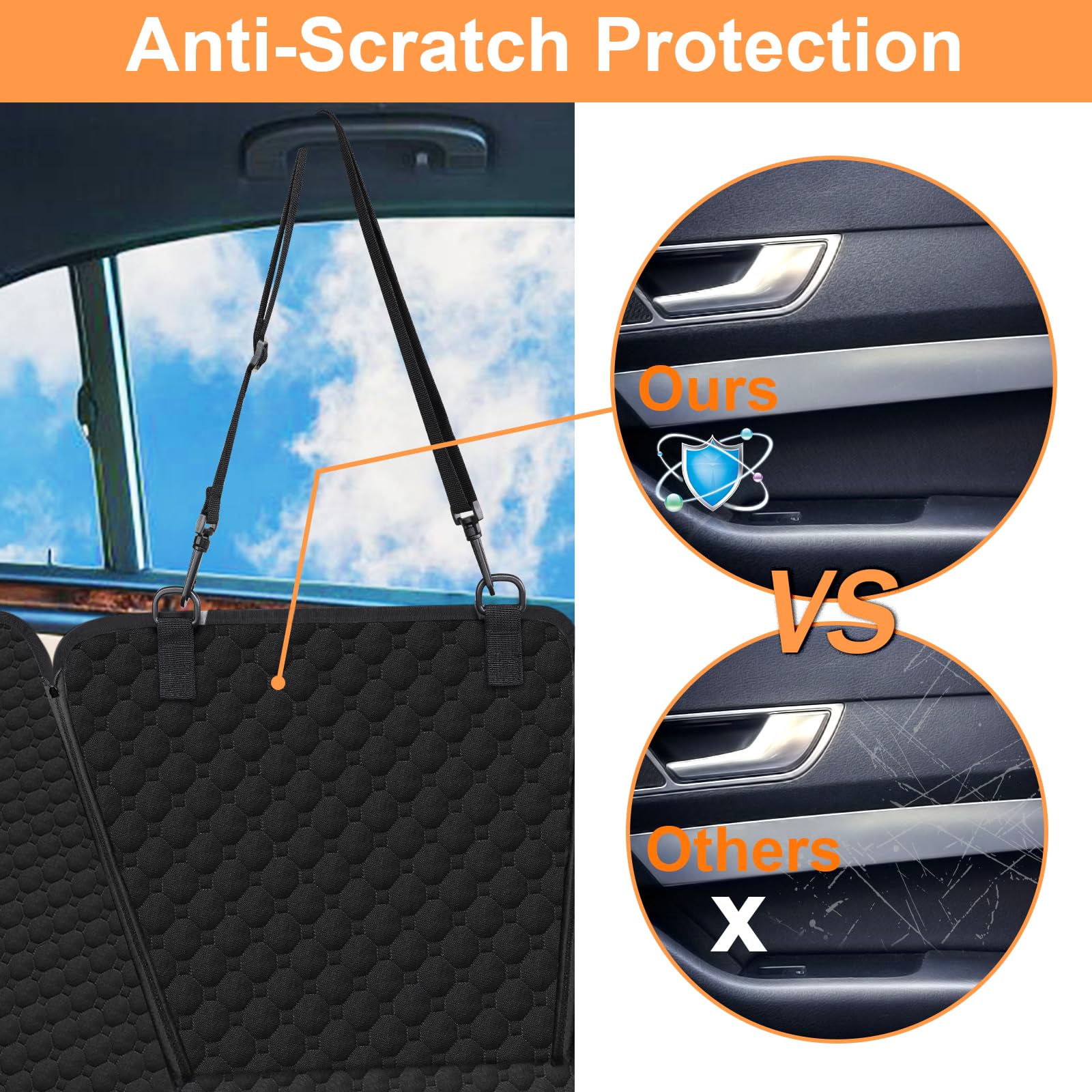 Hamac Mancro avec flancs de protection des portes évitant les griffures.
