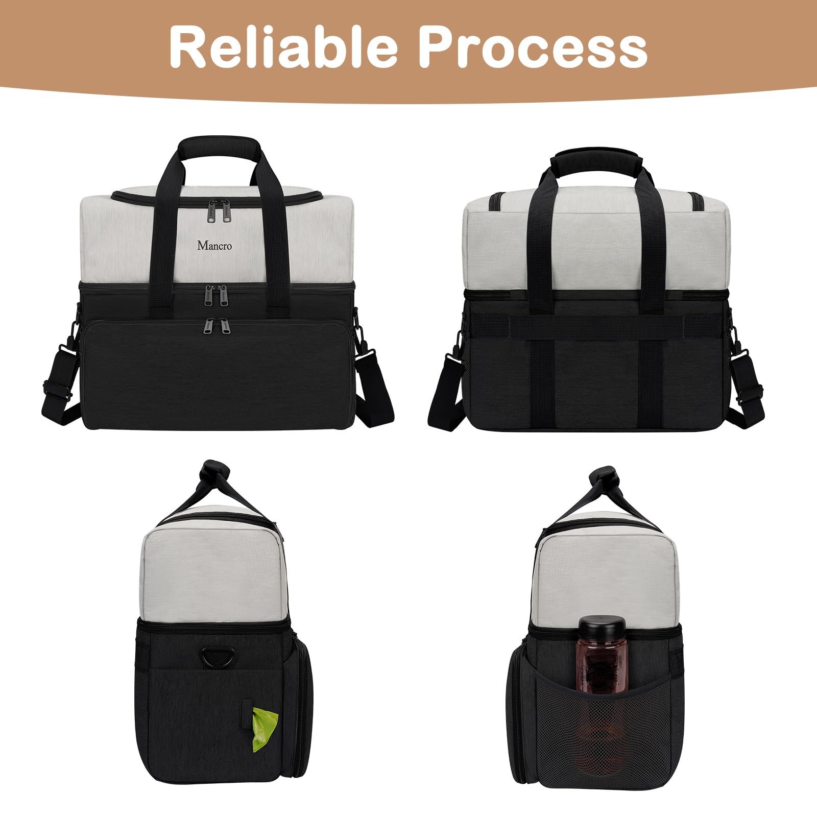 Mancro Sac voyage chien sangle reglable: porté polyvalent pour toutes les activités en extérieur