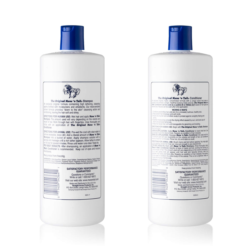 Mane 'n Tail: bouteille-conditionneur 32onces, chevelure plus souple et hydratée.