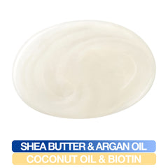 Mane 'n Tail Shampoing Lait Coco Biotine, gros plan sur texture riche.