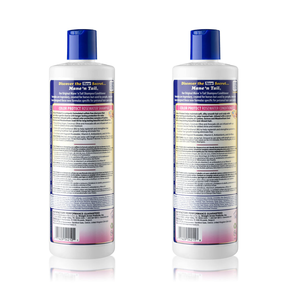 Mane 'n Tail Color Protect apres-shampooing-bouteille: démêle et préserve la couleur