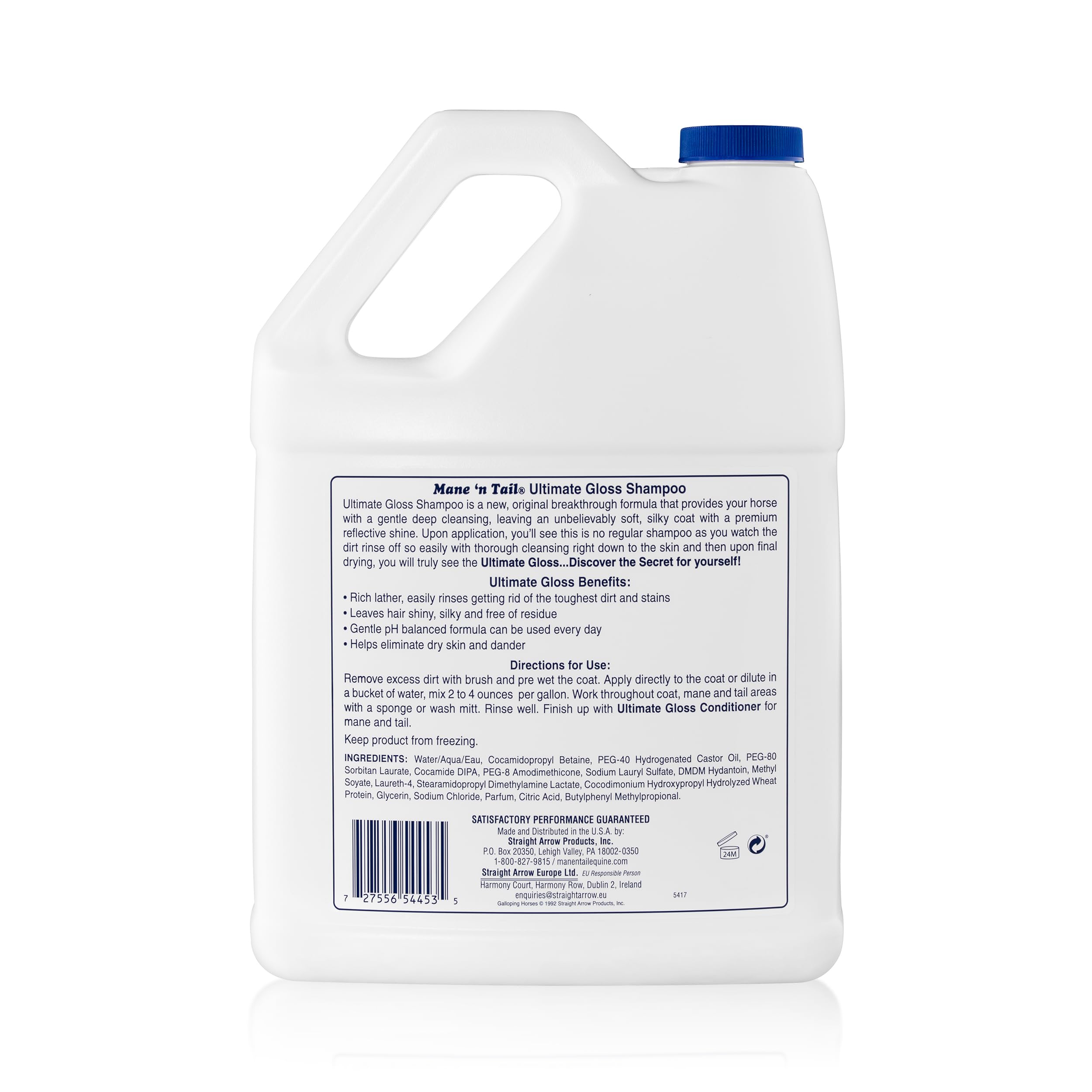 Shampoing Mane 'n Tail brillance pelage doux et soyeux.