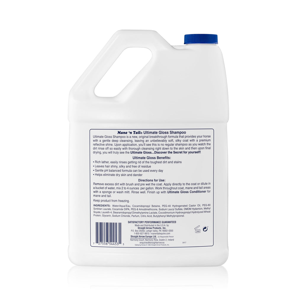 Shampoing Mane 'n Tail brillance pelage doux et soyeux.