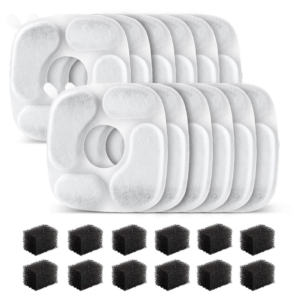Filtre MANFCAT pour fontaine chat 95oz, eau plus propre et fraîche.