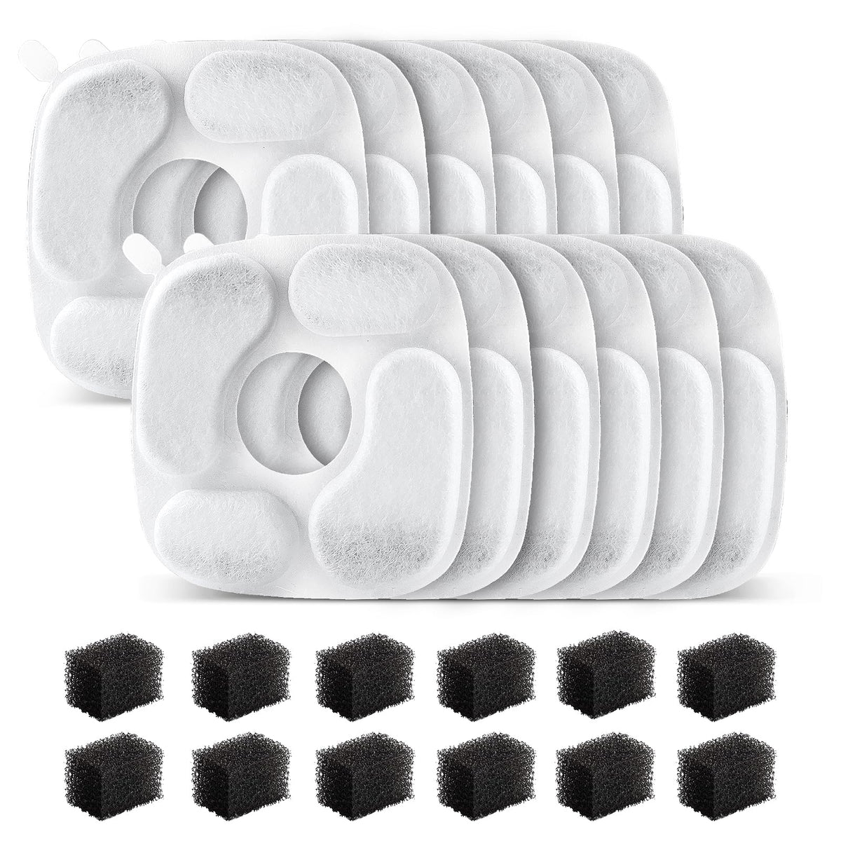 Filtre MANFCAT pour fontaine chat 95oz, eau plus propre et fraîche.