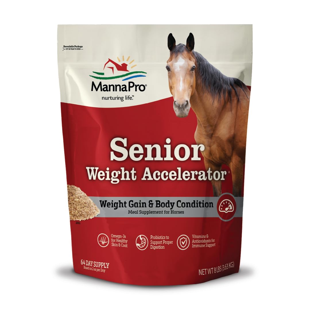 Manna Pro Accelerateur-poids-chevaux-senior-pellets: soutien calorique pour une condition corporelle optimale.