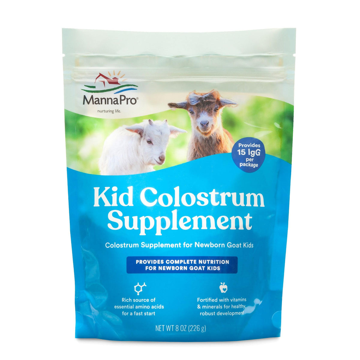 Manna Pro Colostrum, flacon 8 oz, soutien immunitaire initial.