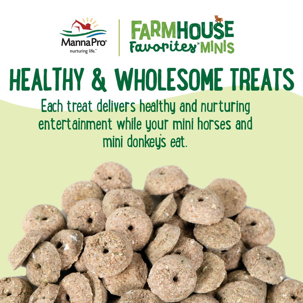 Paquet 3lb de Manna Pro Farmhouse Favorites, option pratique pour rangement.