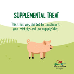 Manna Pro : enrichissement nutritionnel pour mini-cochons actifs.