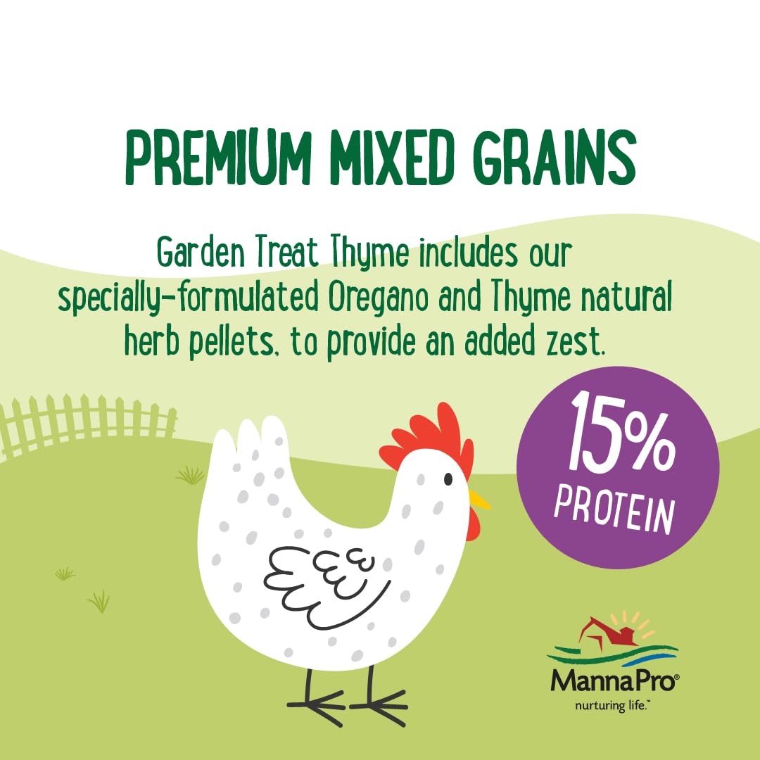 Manna Pro Mélange-grains-poules : céréales premium pour divers oiseaux.
