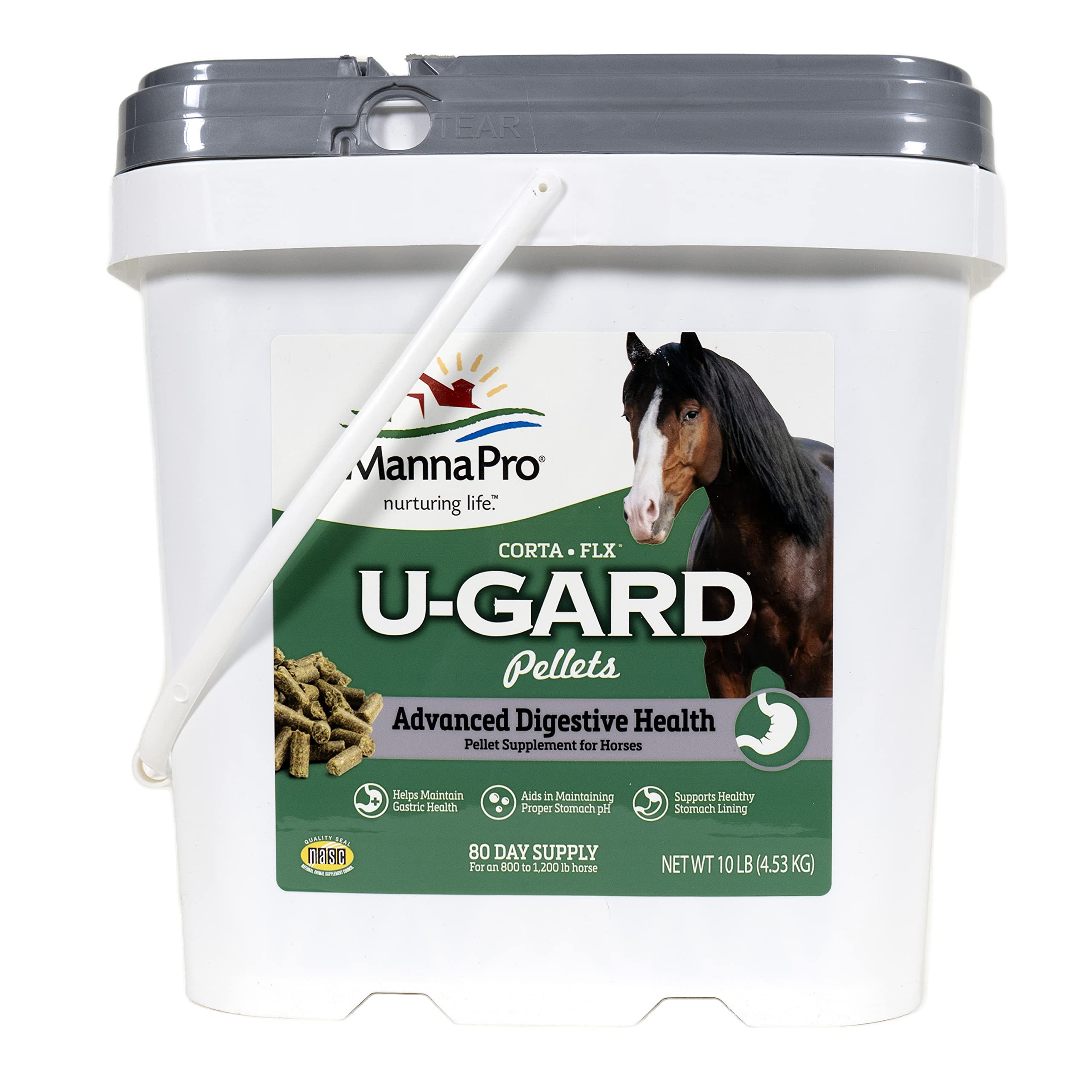 Manna Pro Corta-Flx U-Gard Pellets dans un seau pratique de 10 lb.