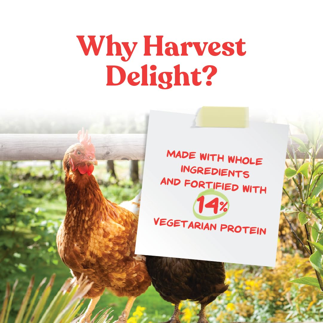 Manna Pro Harvest Delight : raisins, carottes et tomates apportent fruits et légumes réels pour le goût.