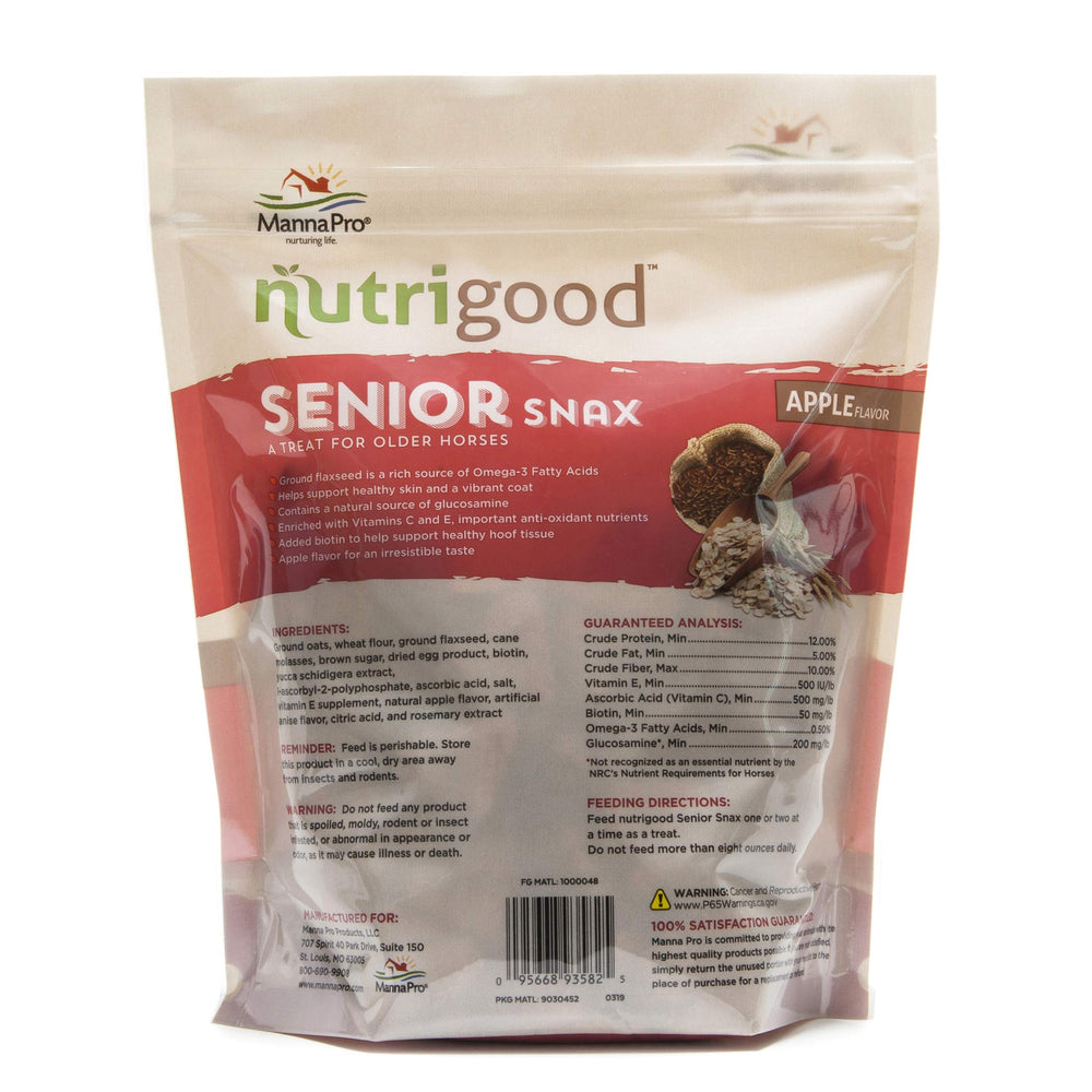 NutriGood Senior Snax pomme, récompense quotidienne agréable pour le bien-être général.