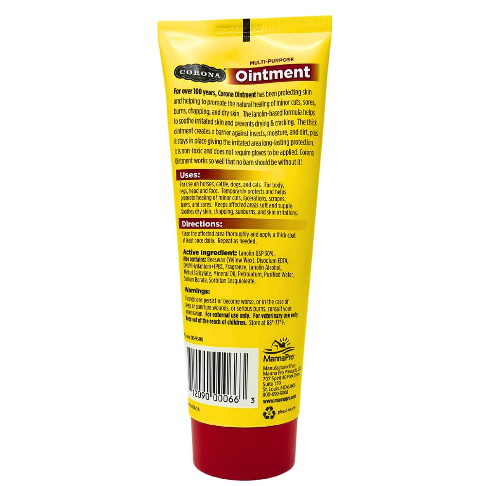 Application de Corona sur une zone irritée, crée une barrière durable contre saleté et humidité.