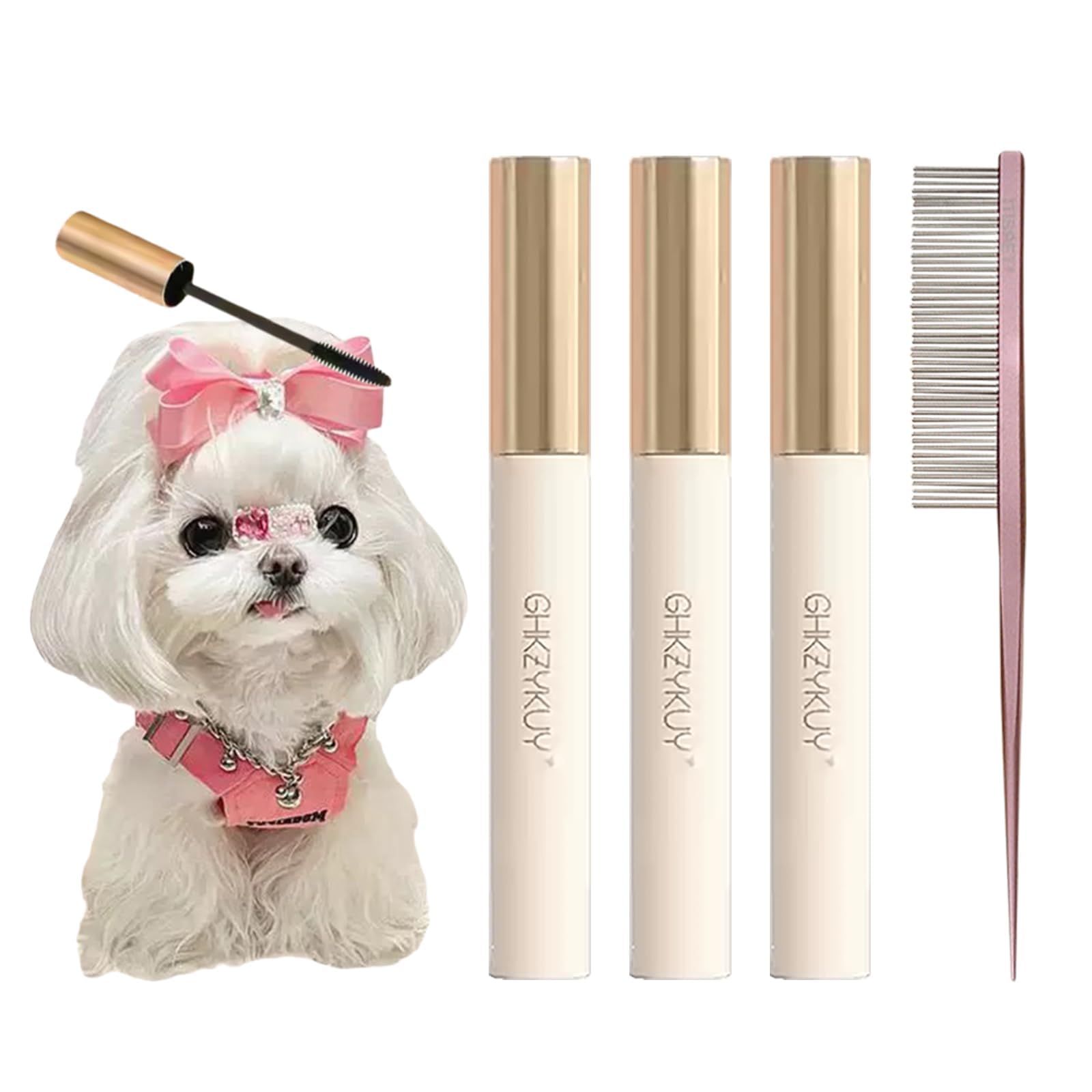MANON ROSA Gel Styling Visage – application douce pour les poils faciaux sensibles du chien.