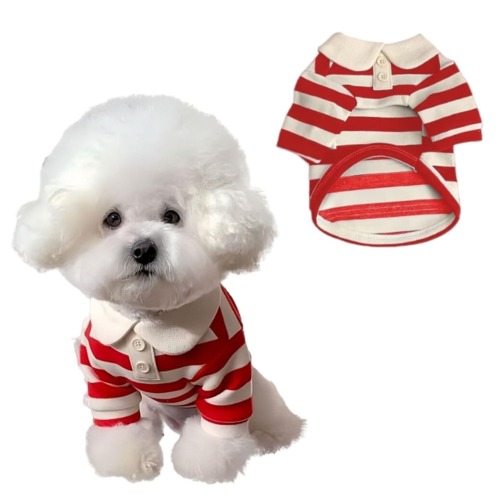 MANON ROSA polo-chien-design : élégant pour un look preppy et raffiné.