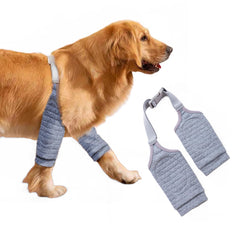 MANON ROSA protections-coude-chien gris, protège les coudes et favorise le confort.