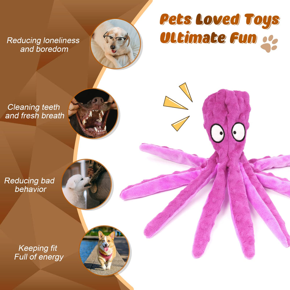 Jouet pieuvre MANOPAWS crinkle queue pour un son attractif