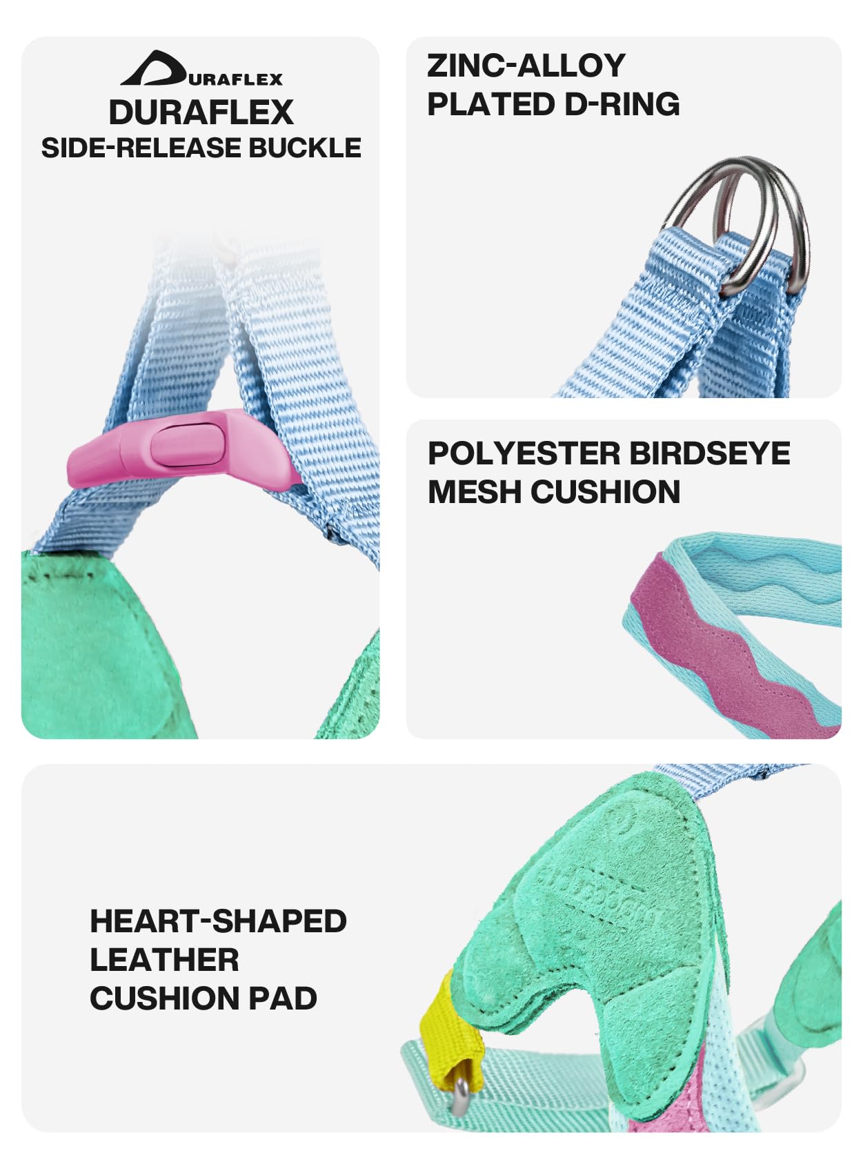 Maogoublue harnais-coeur-en-cuir: détail élégant et confortable pour une apparence unique.