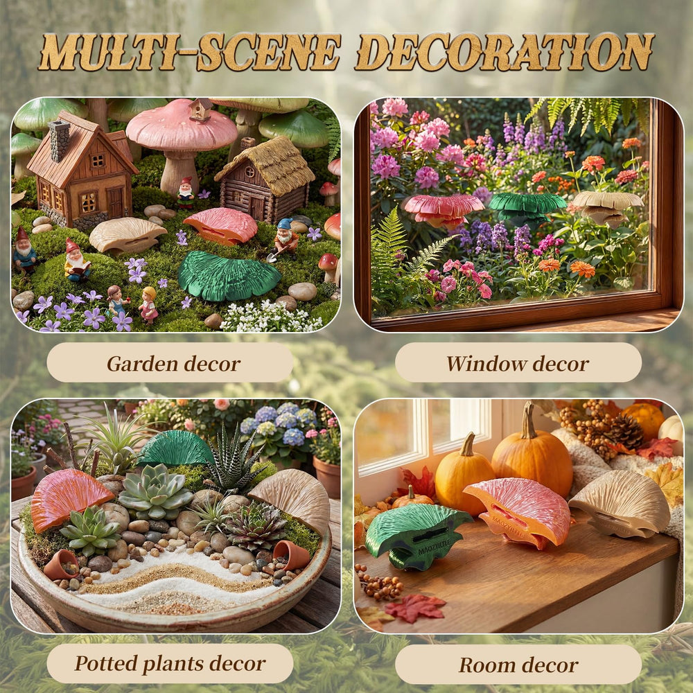 Maozyiltle Mushroom Ledge, couleurs naturelles: améliore l’esthétique du terrarium.