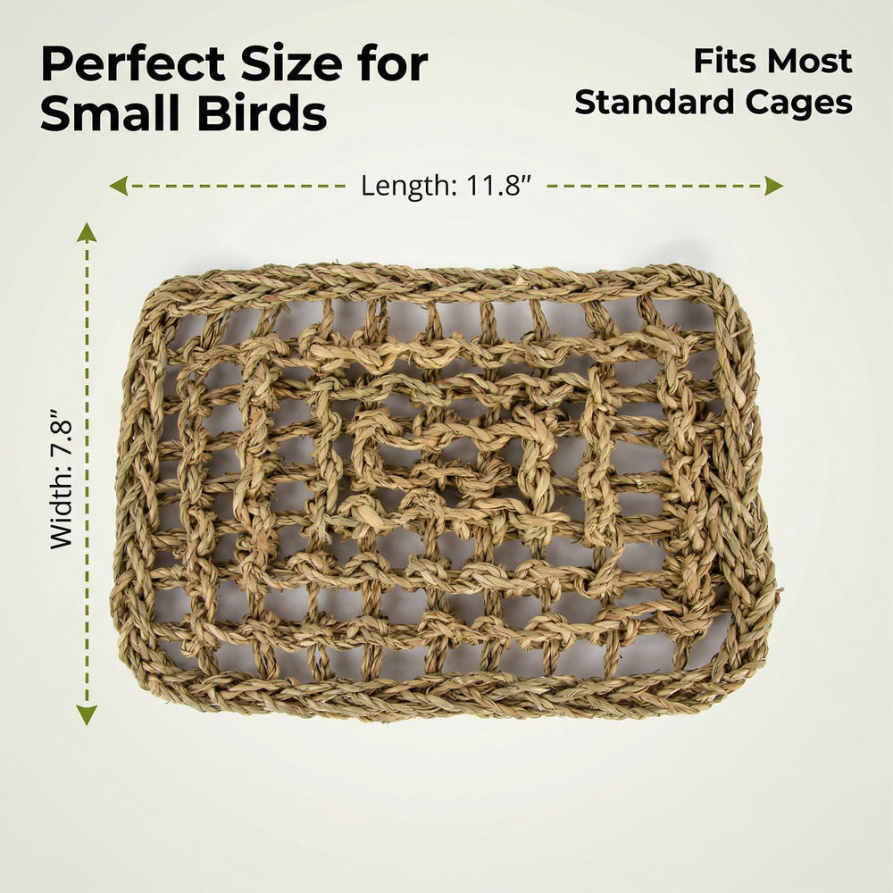MAQIHAN Seagrass Mat Ideal-Petits-Oiseaux – complément idéal pour l’aménagement et le jeu.