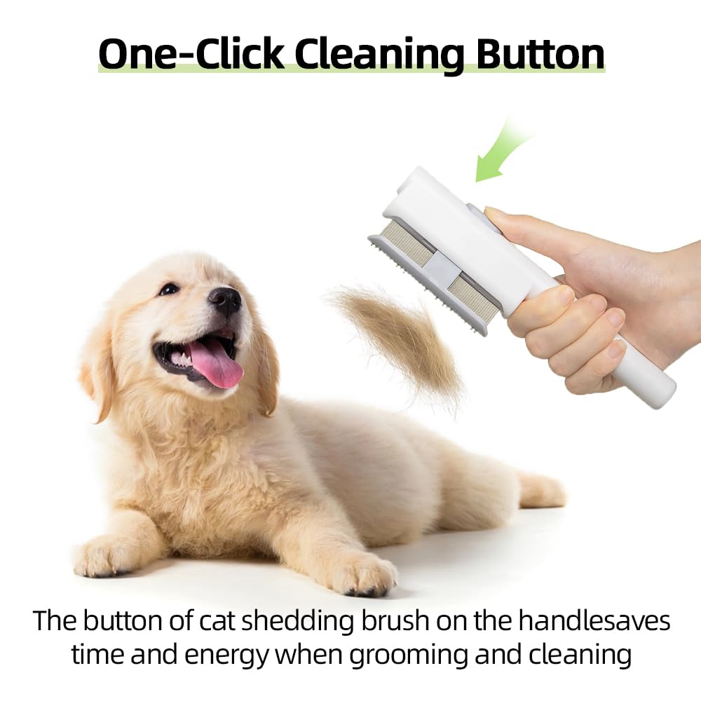 Marchul ensemble deux peignes chat chien : massage relaxant et nettoyage efficace.