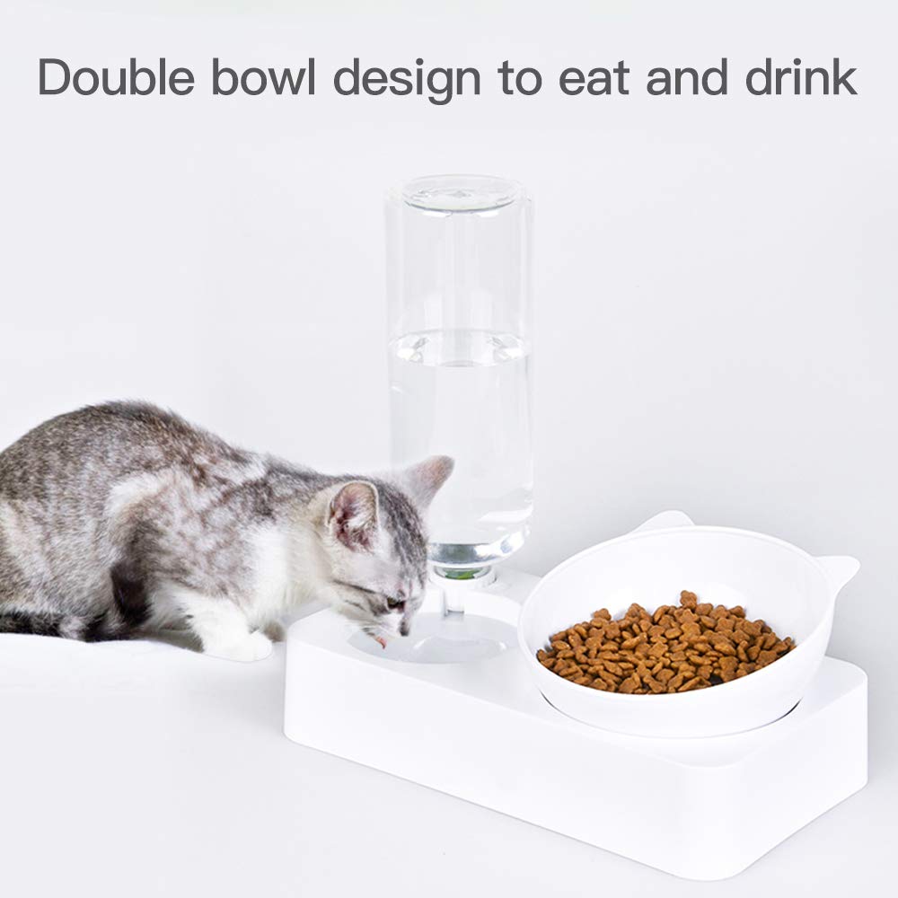 Marchul gamelle chat double pour nourriture et eau propres et pratiques.