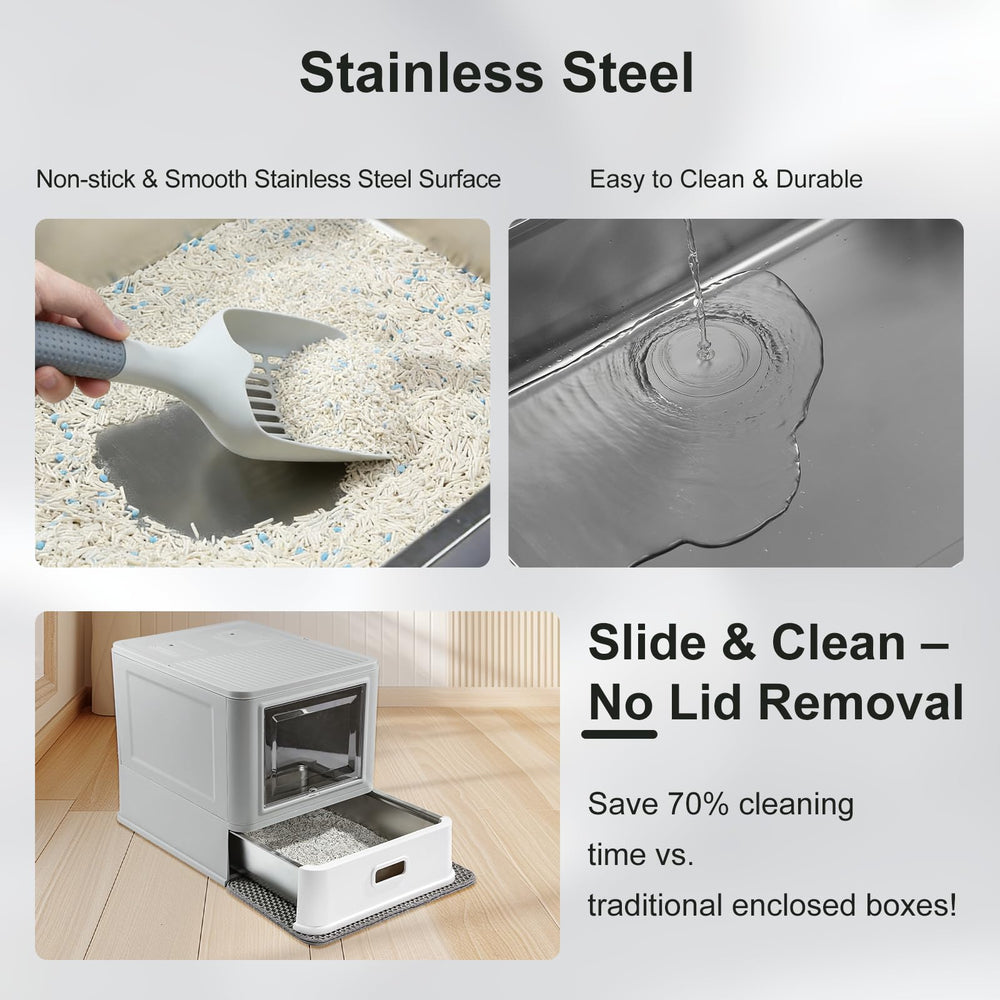 Marchul tiroir extractible en inox, nettoyage rapide et pratique.