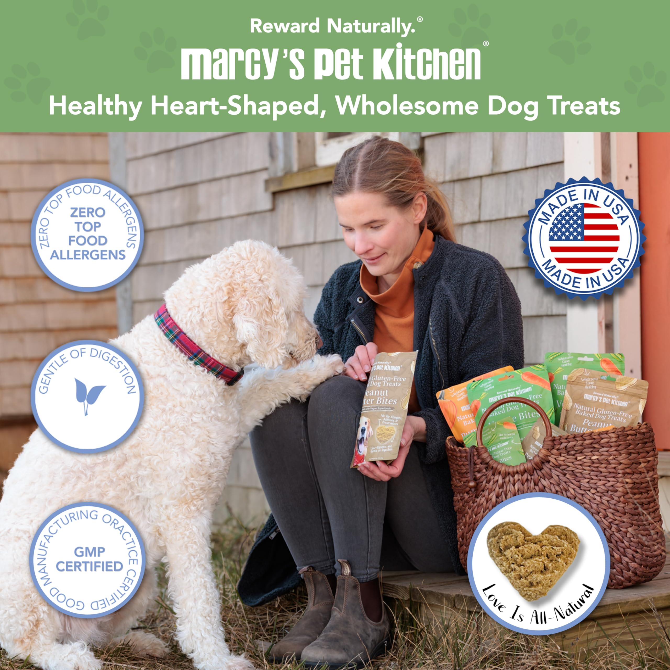 Marcy's Pet Kitchen ingrédients carottes, boost de vitamines pour chien.