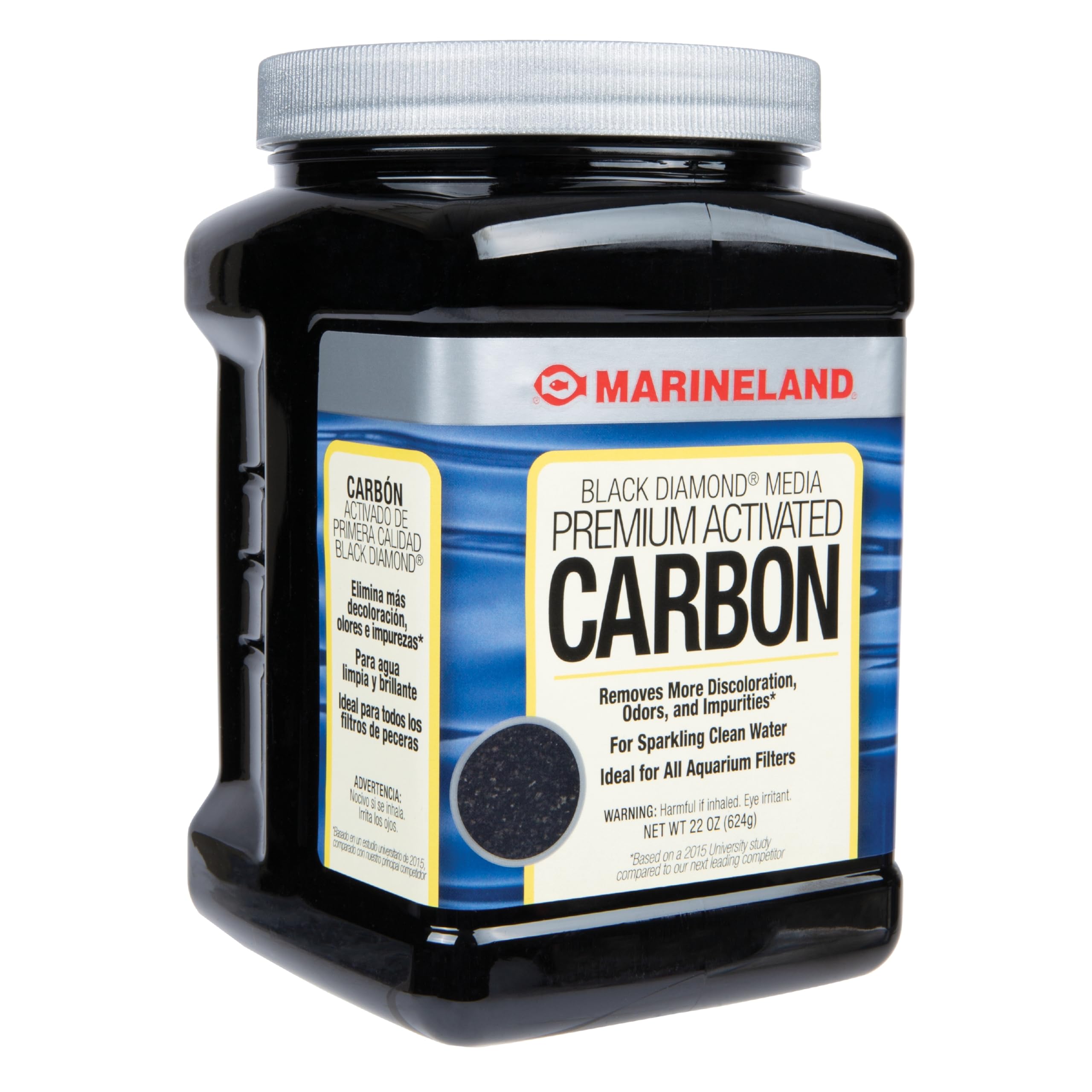Marineland Carbone Actif compatible avec tous les filtres d’aquarium.