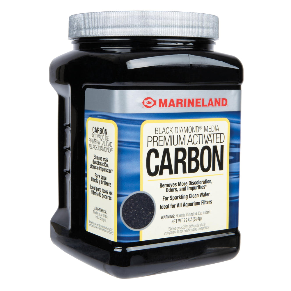 Marineland Carbone Actif compatible avec tous les filtres d’aquarium.