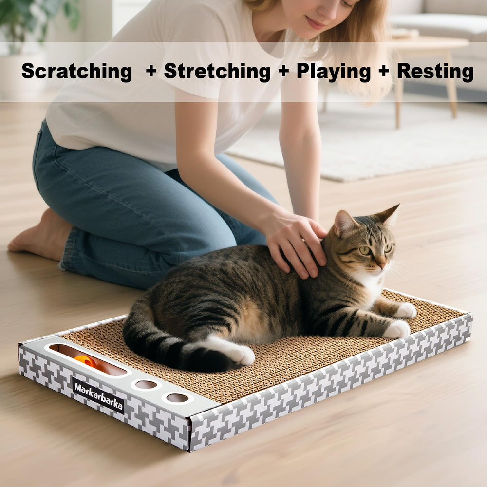 Balle-cloche Markarbarka, jouet attrayant pour chats et jeu interactif.