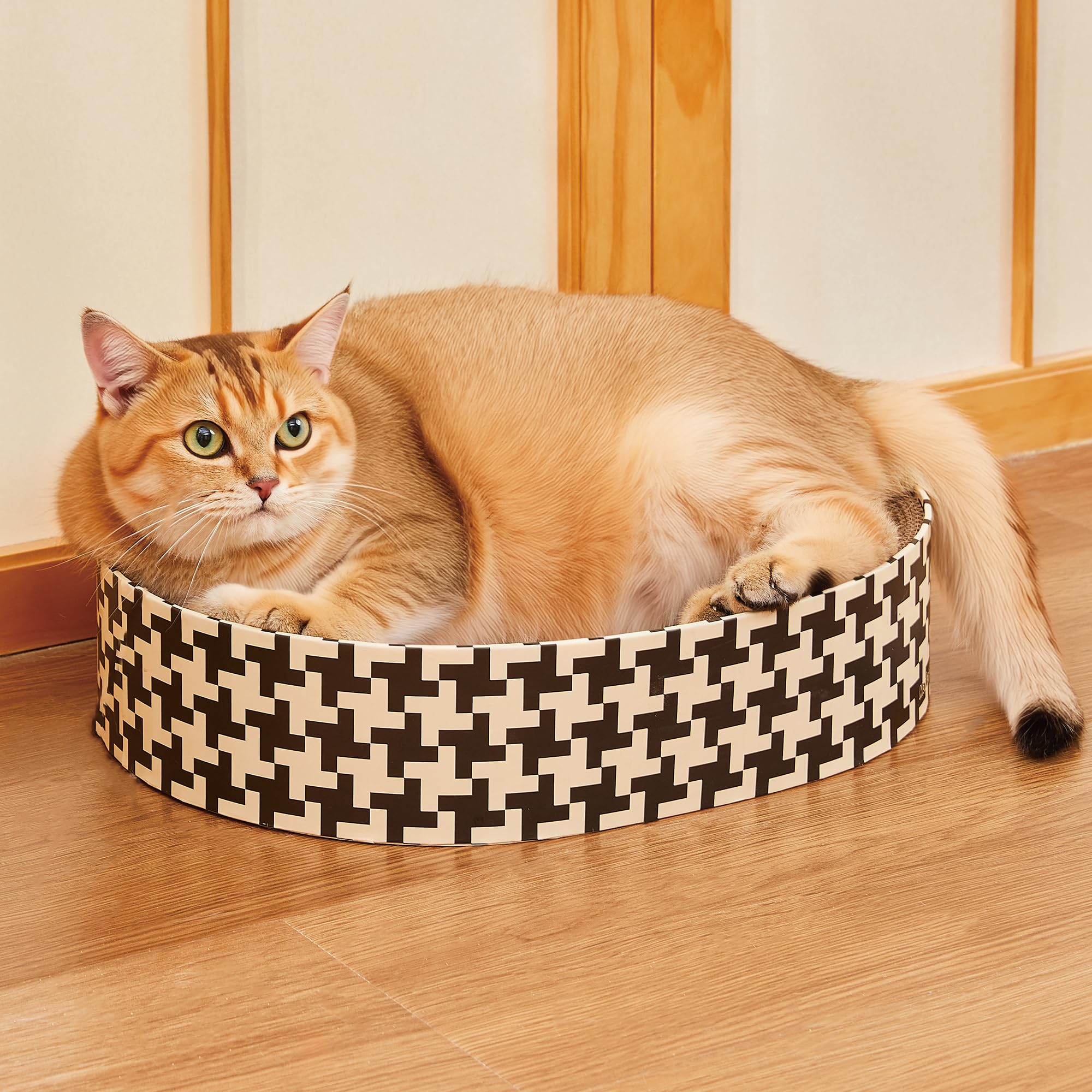 Markarbarka carton recyclé interieur, matériau sûr et écoresponsable pour chats.