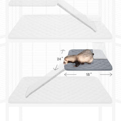 Pattes Inspirées doublure absorbante et étanche, protège fond cage nation-furet.