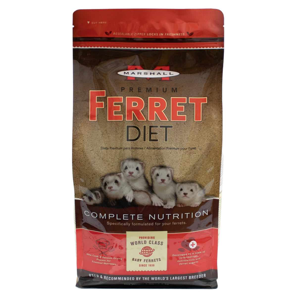 Marshall Premium Ferret Diet – granulés de haute qualité pour furets