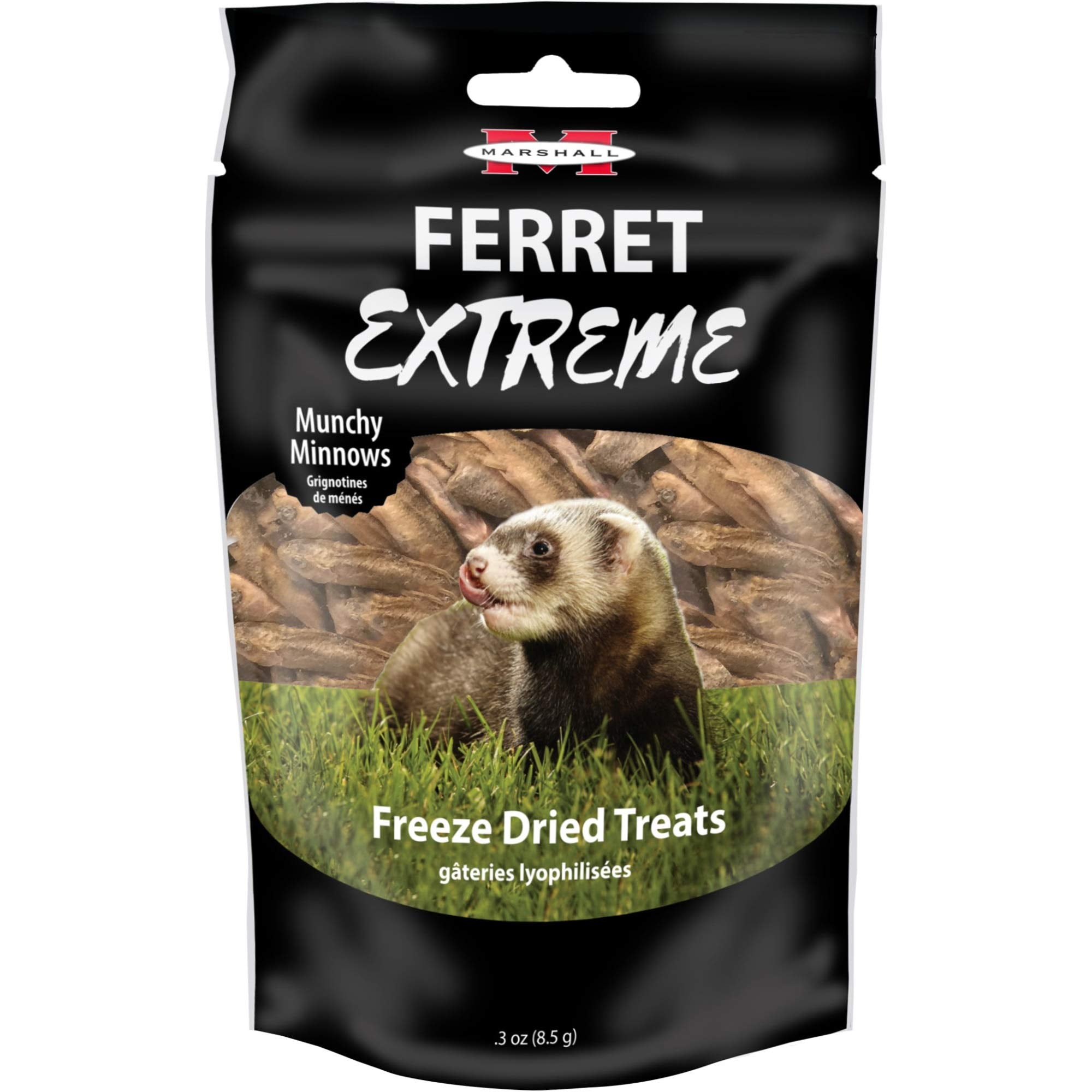 Sans céréales, friandise naturelle pour le bien-être des furets.