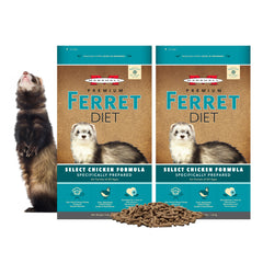 Marshall Pet Products Select Chicken Formula – emballage pratique pour stocker et nourrir votre furet.