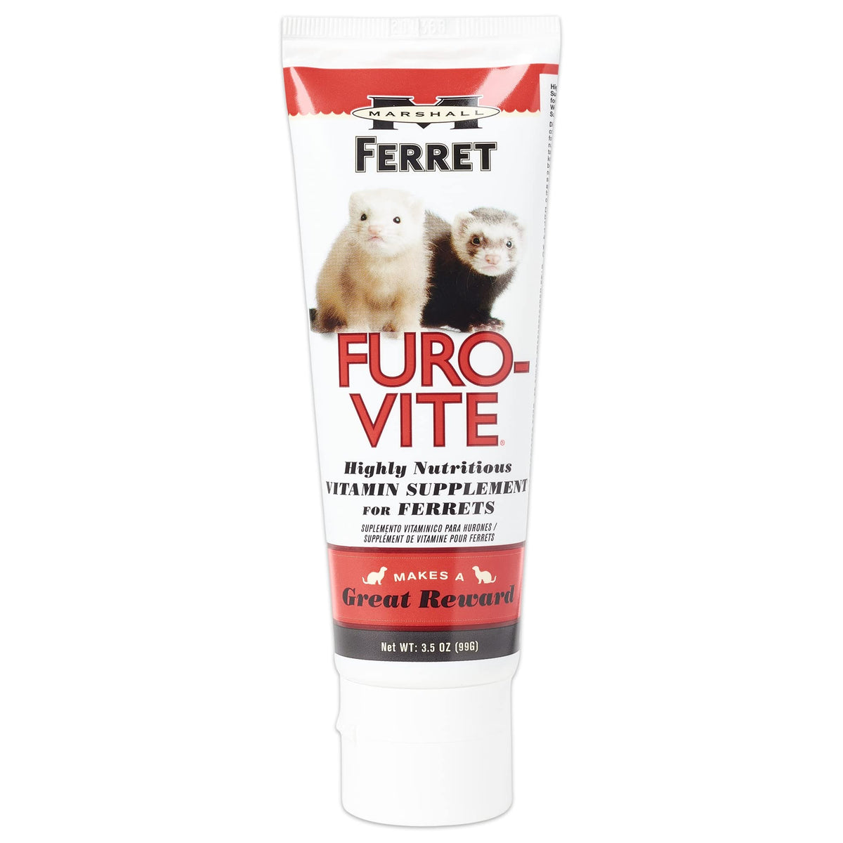 Marhall Furo-Vite, tube d'emballage pratique facilitant la supplémentation quotidienne pour furet