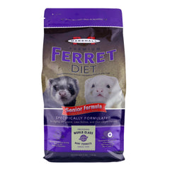 Marshall Premium Ferret Diet Senior: sac-nourriture, alimentation adaptée pour furets âgés.