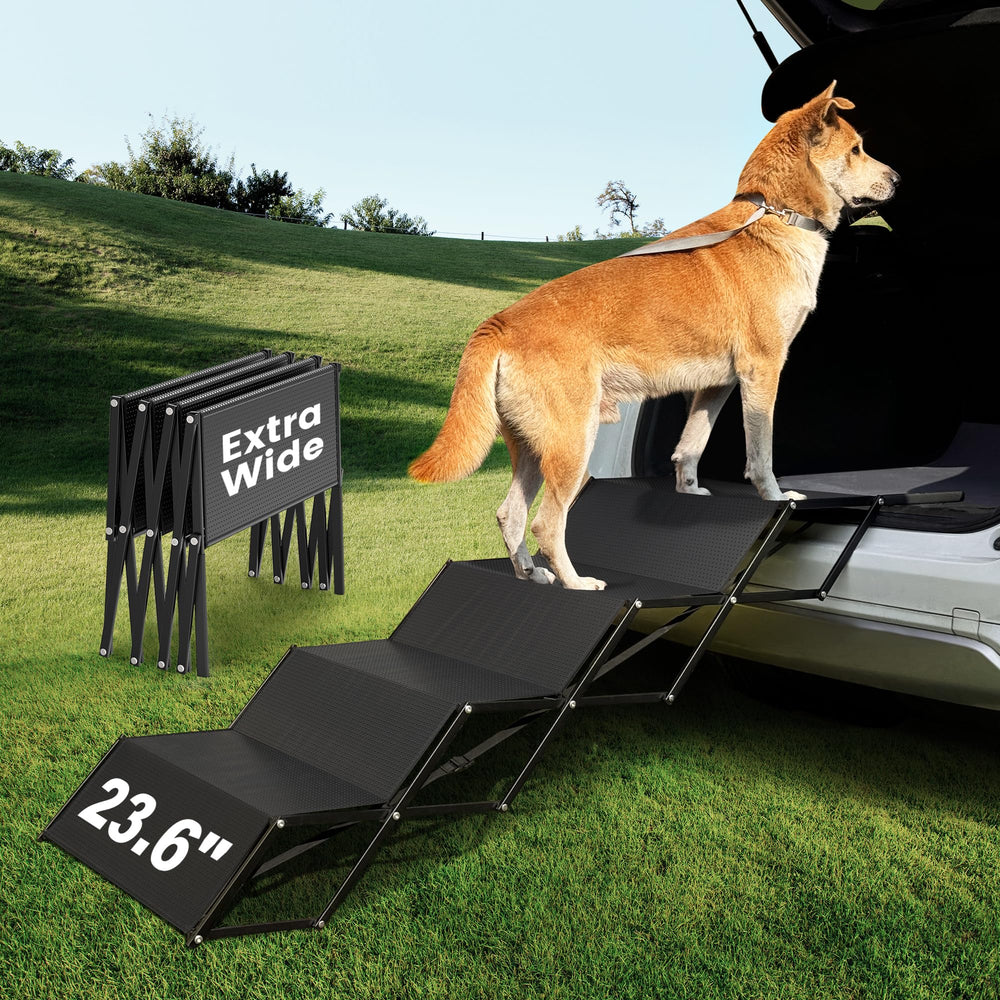 Marudina rampe chien extra-large 23,6 po : pliable et facile à ranger.
