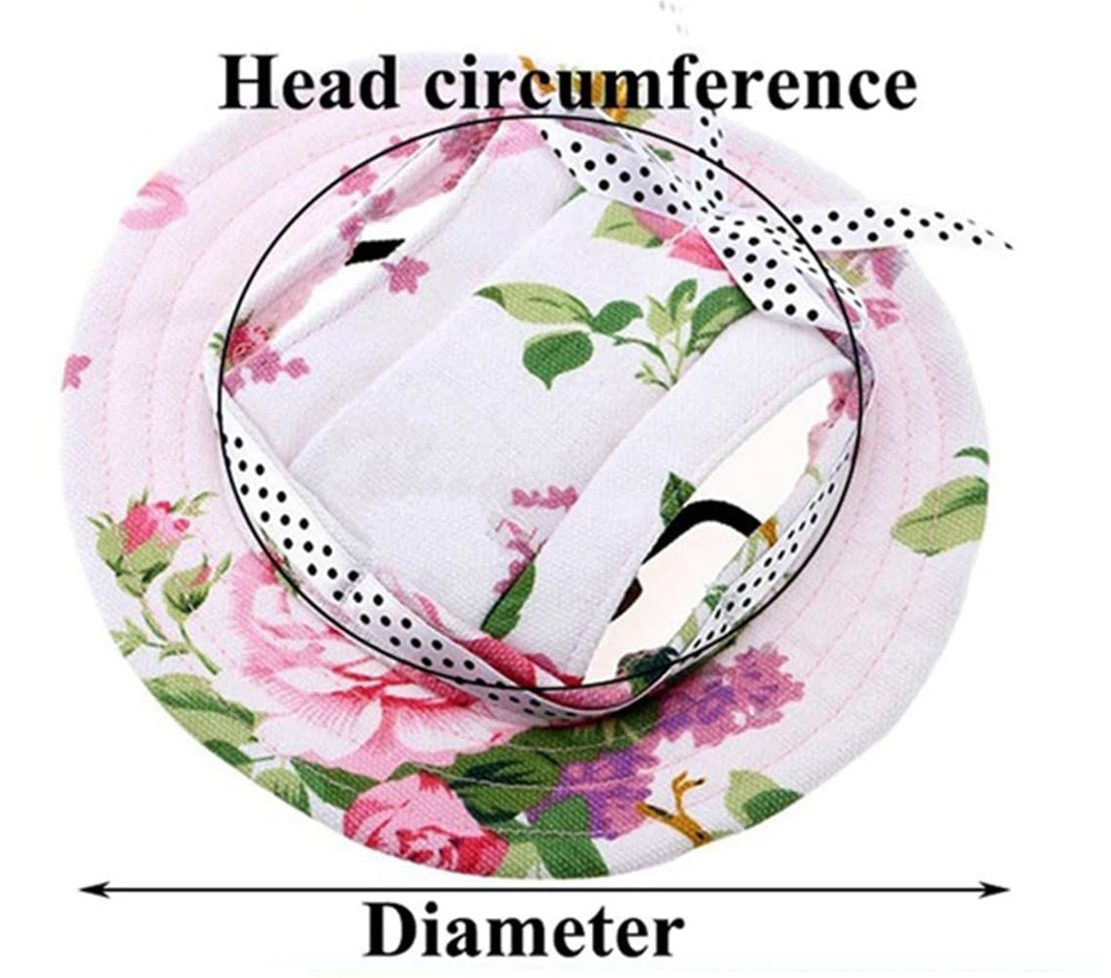 MaruPet chapeau solaire maillage avec oreilles pour petits chiens, respirant et confortable.