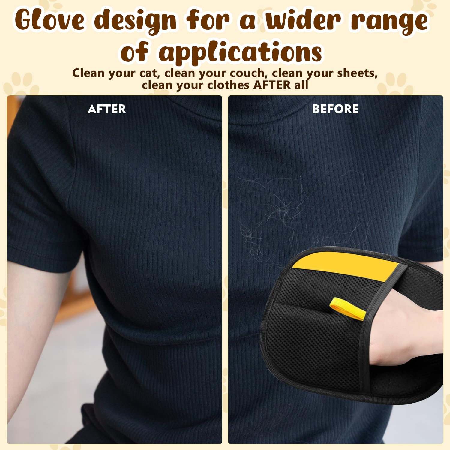 Gants marveher sur tapis et moquettes, nettoyage rapide.